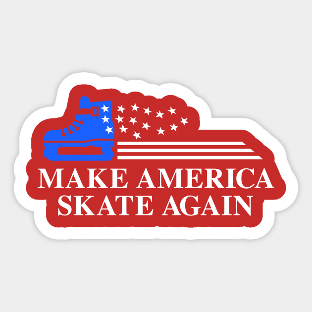 Make America Skate Again Sticker by DDGraphits